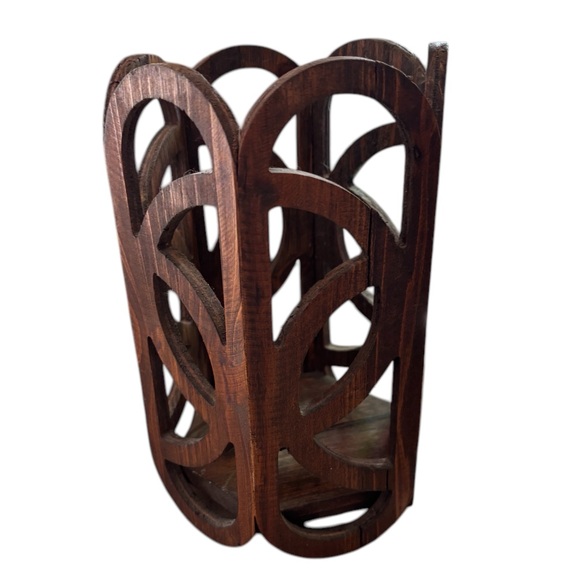 Handmade Wooden Candle Holder - Picture 2 of 8